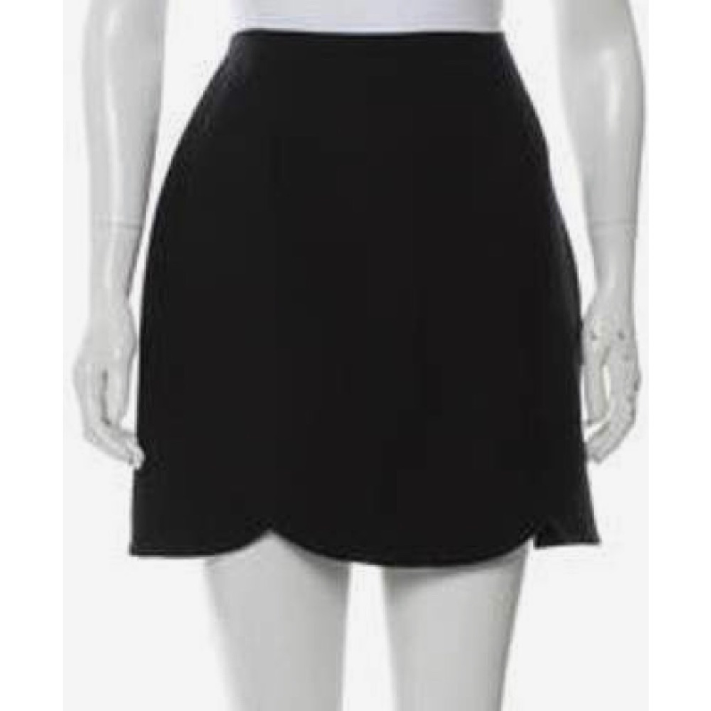 J CREW WOOL SCALLOPED HEM MINI SKIRT
